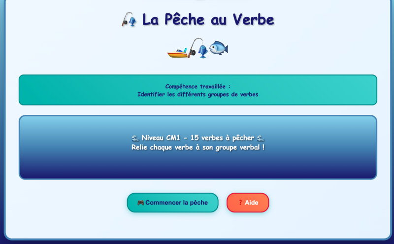 Les groupes de verbes (CM1)