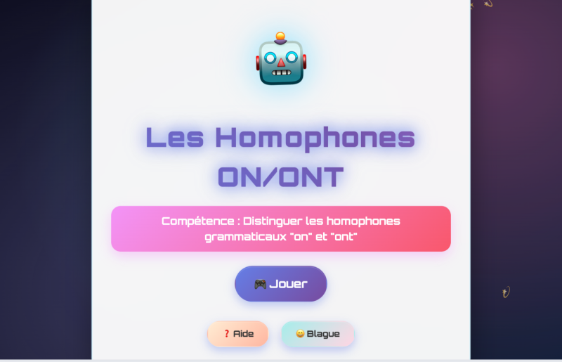 Les homophones on et ont (CM1) Gratuit