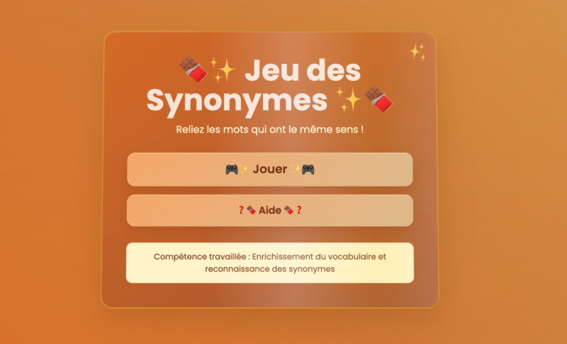 Les synonymes (6ème)
